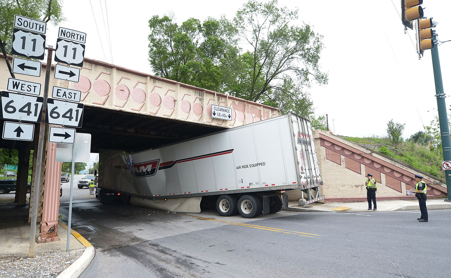Tractor Trailer Stuck